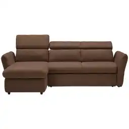 XXXLutz Ecksofa in Mikrofaser Braun Angebot