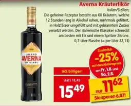 Interspar Averna Kräuterlikör Angebot