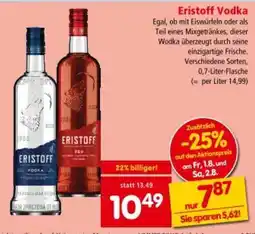 Interspar Eristoff Vodka Angebot