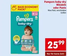 Interspar Pampers baby-dry windeln oder pants Angebot