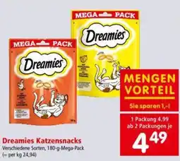Interspar Dreamies Katzensnacks Angebot