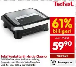 Interspar Tefal Kontaktgrill Angebot