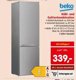 Interspar Kühl- und Gefrierkombination Angebot