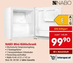 Interspar NABO Mini-Kühlschrank Angebot