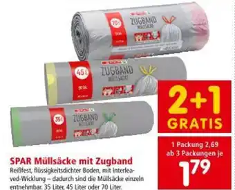 Interspar SPAR Müllsäcke mit Zugband Angebot