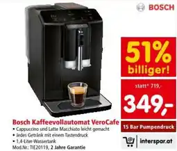 Interspar Bosch Kaffeevollautomat VeroCafe Angebot