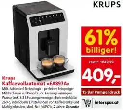 Interspar KRUPS Kaffeevollautomat Angebot