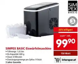 Interspar SIMPEX BASIC Eiswürfelmaschine Angebot