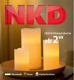 NKD LED-Echtwachskerze Angebot