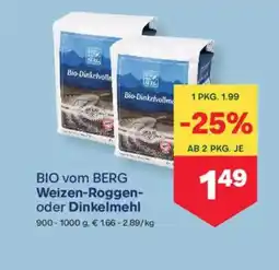MPreis Weizen-Roggen- oder Dinkelmehl Angebot