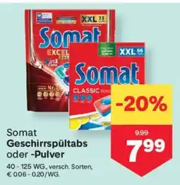 MPreis Somat Geschirrspültabs oder -Pulver Angebot