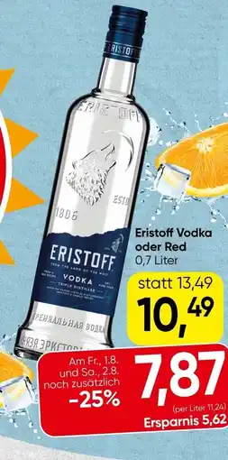 Spar Eristoff Vodka oder Red Angebot