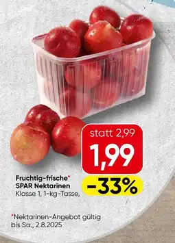 Spar Fruchtig-frische spar nektarinen Angebot