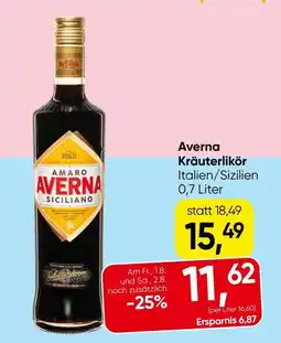 Spar Averna Kräuterlikör Angebot