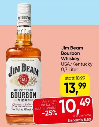 Spar Jim Beam Bourbon Whiskey Angebot