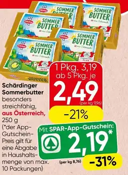 Spar Schärdinger Sommerbutter Angebot