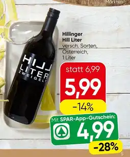 Spar Hillinger Hill Liter Angebot