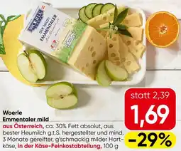 Spar Woerle Emmentaler mild Angebot