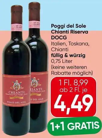 Spar Poggi del Sole Chianti Riserva DOCG Angebot