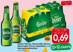 Spar Gösser Märzen, Naturradler Zitrone, Naturradler Zitrone alkoholfrei oder Naturgold alkoholfrei Angebot
