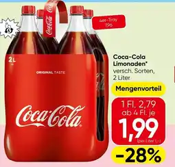 Spar Coca-Cola Coca Limonaden Angebot