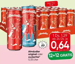Spar Almdudler original oder zuckerfrei Angebot