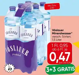 Spar Vöslauer Mineralwasser Angebot