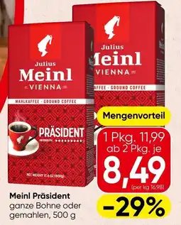 Spar Meinl Präsident Angebot