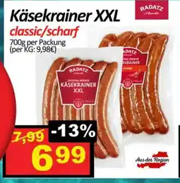 Wurstico Käsekrainer XXL Angebot
