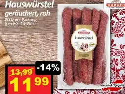Wurstico Hauswürstel geräuchert Angebot