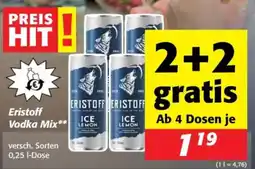 Nah&Frisch Eristoff Vodka Mix Angebot