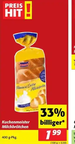 Nah&Frisch Kuchenmeister Milchbrötchen Angebot