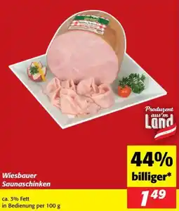 Nah&Frisch Wiesbauer Saunaschinken Angebot