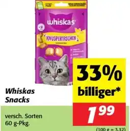 Nah&Frisch Whiskas Snacks Angebot
