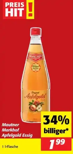 Nah&Frisch Mautner Markhof Apfelgold Essig Angebot