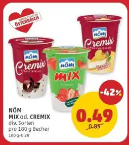 PENNY NÖM MIX od. CREMIX Angebot