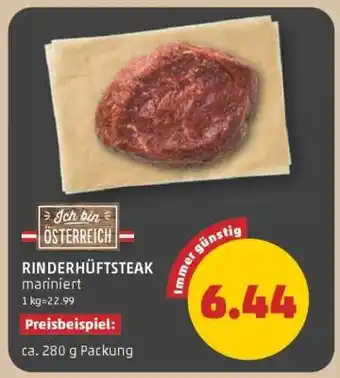 PENNY RINDERHÜFTSTEAK mariniert Angebot