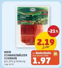 PENNY Wein Schwarzwälder Schinken Angebot