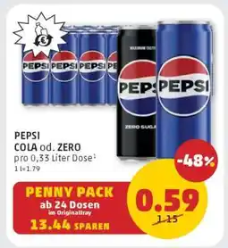 PENNY PEPSI COLA od. ZERO Angebot