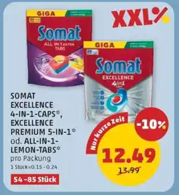 PENNY SOMAT EXCELLENCE 4-IN-1-CAPS*, EXCELLENCE PREMIUM 5-IN-1* od. ALL-IN-1-LEMON-TABS Angebot