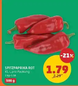 PENNY Spitzpaprika rot Angebot
