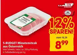Interspar S-BUDGET Minutensteak aus Österreich Angebot