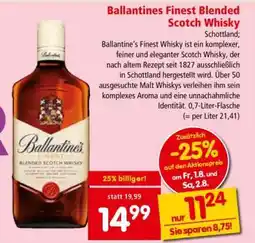 Interspar Ballantines Finest Blended Scotch Whisky Angebot