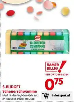 Interspar S-BUDGET Scheuerschwämme Angebot