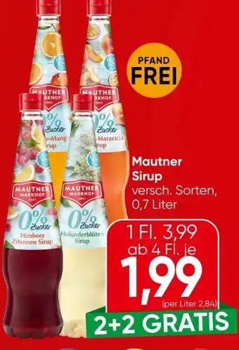 Eurospar Mautner Markhof Sirup Angebot