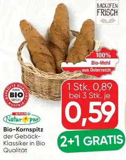 SPAR Gourmet Spar Natur pur Bio-Kornspitz Angebot