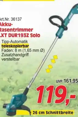 Zgonc Makita Akku Rasentrimmer LXT DUR193Z Solo Angebot