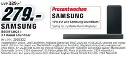 Media Markt Samsung 3.1 Kanal Soundbar Angebot