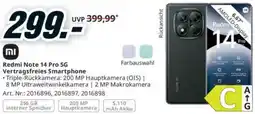 Media Markt Redmi Note 14 Pro 5G Vertragsfreies Smartphone Angebot