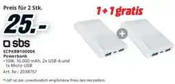 Media Markt Sbs ecpkbb10000k Powerbank Angebot